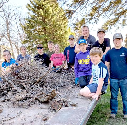 Country Kids 4-H club helped with their annual clean up of New Sweden Cemetery and planted flowers there. Pictured from left, kneeling front, Nolan Rasmus, Will Weitbrecht; in back, Lynnea Hubsch, Morgan Weitbrecht, Dylan Rasmus, Aiden Gaikowski, Macee McGregor, Blaise McGregor, Isaac Nelson, Gabriel Gaikowski and Nathan Hubsch. Reporter &amp; Farmer | Subscriber snapshot