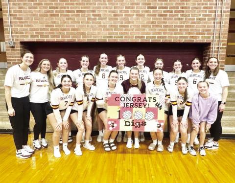 Jersey Johnson reaches 1,000 digs in volleyball career with Webster Area