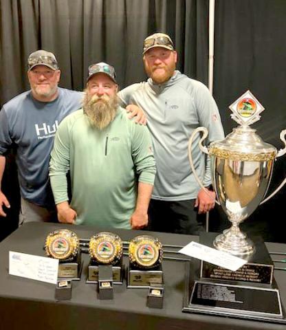 From left are Shawn Schmidt, Marcus Quam and Ryan Busche, Webster who won 2024 team of the year Casino Cup Walleye Circuit hosted by casinos in North and South Dakota. Placings for the trio throughout the summer were 13th at Mobridge; second at Devils Lake, ND; third at New Town, ND and back to Mobridge for the championship where they placed seventh on the first day and sixth on the second day. Reporter &amp; Farmer | Subscriber snapshot