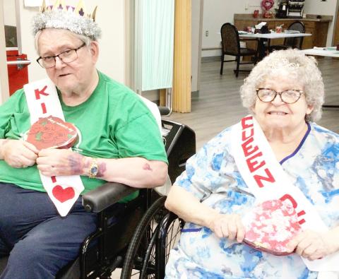 Sun Dial Manor, Bristol celebrated Valentine’s Day and choose Bob Grebel and Judy Robertson as King and Queen of Hearts. Reporter &amp; Farmer | Subscriber snapshot