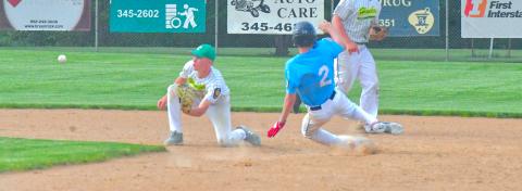 Webster’s Post 40 played against Claremont Honkers Post 262 June 2 and walked away with a six to two victory. Post 40 was down by one and Hudson Lesnar can be seen trying to help his team keep the score close as he slides into second after a steal and is called safe. Reporter &amp; Farmer | Connor Handrahan