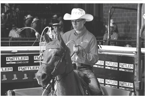 Krew Gaikowski 14 year old son of Paul and Amber Gaikowskl competed in boys breakaway roping at National Junior High Finals Rodeo (NJHFR) held in Des Moines, Iowa, at the Iowa State Fairgrounds June 22-28. Gaikowski’s first performance had no time but in his second attempt he caught the calf in 4.91 seconds. Reporter &amp; Farmer \\ subscriber snapshop