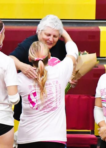 Volleyball “dig pink” night