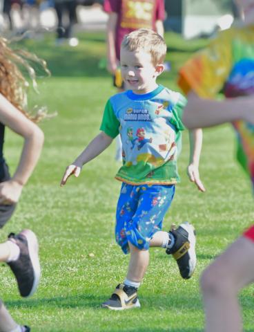 Jacob Haabala, a kindergarten student at Webster Area Elementary, competes in the munchkin run following the Webster Area Invite cross country meet Sept. 15. Haabala is the son of Chad and Bobbie Haabala of Webster. Reporter &amp; Farmer | Leyton Beardslee