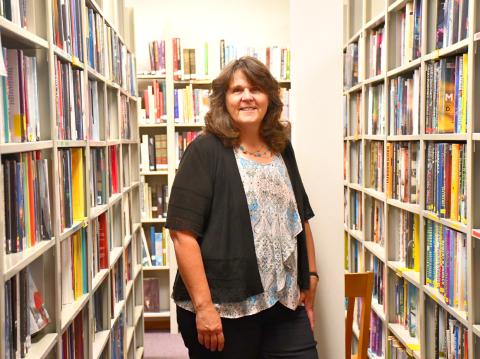 New head librarian Patricia Proctor stands in the Webster Public Library June 11. Proctor started June 4 and is taking over the position from Teri Ewalt who retires at the end of the month. Reporter &amp; Farmer | Leyton Beardslee