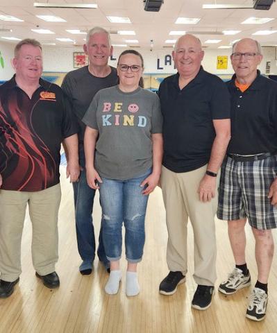 Lake Region Electric Assn. bowling team, from left, Austin Grimes, Jim Keller, Shawn Lesnar, Kevin Bohn and Ken Roerig, won the Wednesday night league championship by prevailing in a roll off with Pampered Paws and Decoy Bar. They then won the roll off for the association championship by defeating Tuesday night league’s Dakota Fiberglass. Reporter &amp; Farmer | Subscriber snapshot