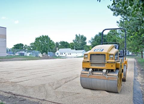 The Webster Area School playground is looking a lot different than what it did a couple weeks ago. Pictured is the area where the multi-purpose field will soon be. Reporter &amp; Farmer | Annie Witt