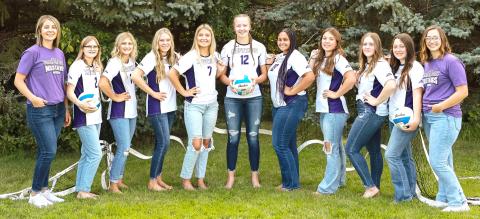 Waubay-Summit Mustang 2024 volleyball team are from left, Head Coach Shonda Holscher, Brianna Lindholm, Kayce Berger, Caley Boik, Liza Purdy, Mackenzie Zubke, Casharie Neilan, Katie Snyder, Rhianna Jorgenson, JoZee Snyder and Assistant Coach Katie Thompson. Not pictured: Callie Miller, Sage Gaikowski, Bailey Utne, Nevaeh Edwards and Elise Aker.
