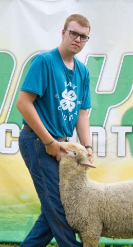 Blaise McGregor won reserve champion ram at the Day County Fair Aug 8. Reporter &amp; Farmer | Leyton Beardslee