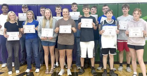 Waubay School awards