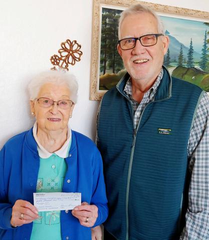 Museum of Wildlife, Science and Industry received a doantion of $60,000 from the Irene Bloom Foundation for their anticipated artifact transplant from the Day County Courthouse Museum and square footage increase expected to begin in late summer. Here Irene Bloom holds a check for $60,000 next to MWSI representative Monte Rougemount. Reporter &amp; Farmer | Subscriber Snapshot