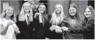 Webster Area School oral interp team participated in its first meet of the season at Milbank High School. From left are Remi Hubsch - superior-Serious, excellent plus-Humor; Courtney Simonson - superior-Duet; Kodee Marx - excellent plus-Oratory, superior-Duet; Delilah Buxton - superior-Storytelling and Duet; Kelsey Fischer - superior-Oratory and Alivia Kuecker- superior-Duet. Reporter &amp; Farmer \\ Subscriber snpashot