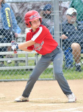 Webster’s U10 baseball team took in a round robin tournament last weekend, winning all three games they played. The event was hosted by the Webster and Roslyn communities June 15. Here, Jaxson Hansen prepares to swing at an incoming pitch against Tri-Valley at the Webster baseball complex. They won that game 6-5. On the weekend, they also defeated Clark 6-1 and Sisseton 8-6. Reporter &amp; Farmer | Amanda Dulitz