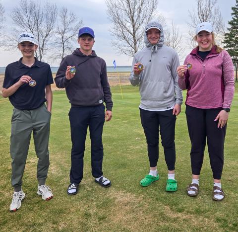 Webster Area golfers individual place winners at the Hamlin invite April 25 were, from left, Seth Lesnar, Michael Dorsett, Thomas Kuecker and Bailee Ninke. Reporter &amp; Farmer | Subscriber snapshot
