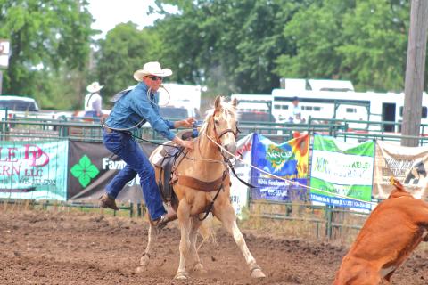 Gage Wik can be seen participating in the East River Regional Rodeo. Webster Area students were sent to Huron, June 6-7 and Watertown, June 13-14 to compete in the regional rodeos. Wik had mutliple good results, and came in first in the tie down during the Watertown event. Reporter &amp; Farmer | Subscirber Snapshot