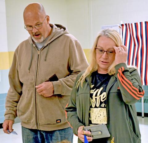 Mark and Vicki Kampa exercised their American right to vote in the June 4 primary election at the Day County Courthouse. Reporter &amp; Farmer | Amanda Dulitz