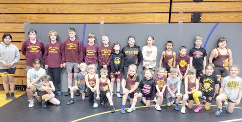 Webster Area AAU wrestlers compete at district meet