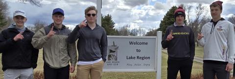 Boys championship team from the April 11 golf tournament included Seth Lesnar, Michael Dorsett, Thomas Kuecker, Blaize Amdahl and Ian Lesnar. Reporter &amp; Farmer | Subscriber snapshot