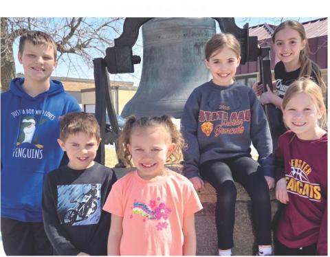 Webster Area Elementary School students of the month for March, by grade, are from left, fifth Grant Hauck, kindergarten Harrison Fosheim, first Laynie Bjerke, third Finley Marko, second Aunicka Dargatz and fourth Gabryel Duenwald. Reporter &amp; Farmer \\ Subscriber snapshot