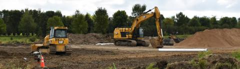 Webster Scale has started to work on the land near U.S. Hwy. 12 with heavy machinery to construct an access to Western Sunset Addition. Reporter &amp; Farmer | Brenner Cariveau