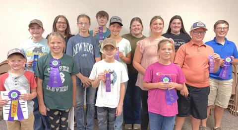 Day County 4-H Special Foods was held at St. John’s Lutheran Church July 21. Sixteen Day County and three Clark County youth competed in the Special Foods competition. From left, Ollie Siglin, Addy Siglin, Ava Larson, Abby Zirbel; middle, Cora Larson Raelee Ellingson, Kallie Zirbel, Aliyah Zirbel, Collin Zirbel; back, Lola Wells, Carson Fischer, Kelsey Fischer, Adaline Larson and Parker Zirbel. Not pictured are Cort Paulson and Henry Paulson. Reporter &amp; Farmer | Subscriber snapshot