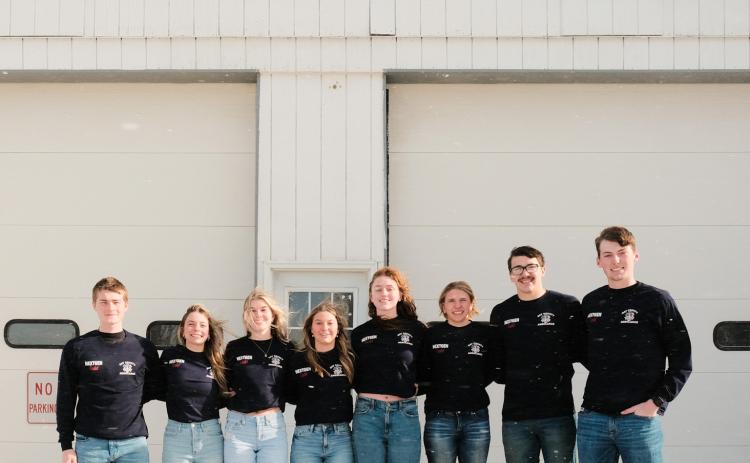 Newly implemented into Webster Area School District, Day County NextGen EMS Cadet program headed by cadet advisor Gavin Sannes aims to increase involvement among high school students in the rural EMS field. Webster Area students and Next-Gen EMS Cadets pictured Jan. 21 outside Day County Ambulance Service’s station in Webster are, from left, Bryce Snell, Kenley Grewe, Madison Block, Jersey Johnson, Karli Sannes, Sarah Zubke, Jeron McCreary and Gage Wik. Reporter &amp; Farmer | Leyton Beardslee