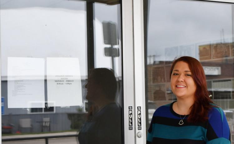 Brienne Soldier stands outside of Waubay City Hall where she was recently appointed as interim mayor. Reporter &amp; Farmer | Annie Witt