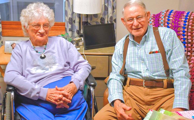 Robert Witt comes to Sun Dial Manor any chance he gets to visit his wife, Velma Witt. These two have been married for 25 years. He says it’s been some of his best years and he’s pretty sure he’s given his wife at least a few good years too. Reporter &amp; Farmer | Connor Handrahan