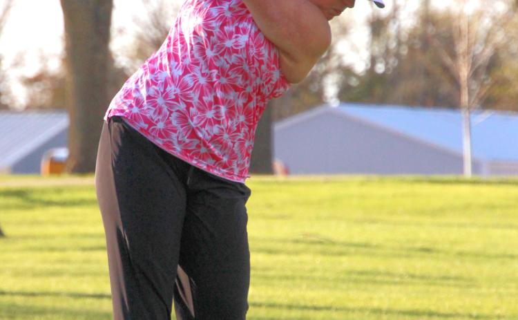 Sage Gaikowski takes a shot at the Hamlin Invitational Tournament at Lake Poinsett May 1. Gaikowski placed third shooting an 88. Reporter &amp; Farmer | Subscriber Snapshot