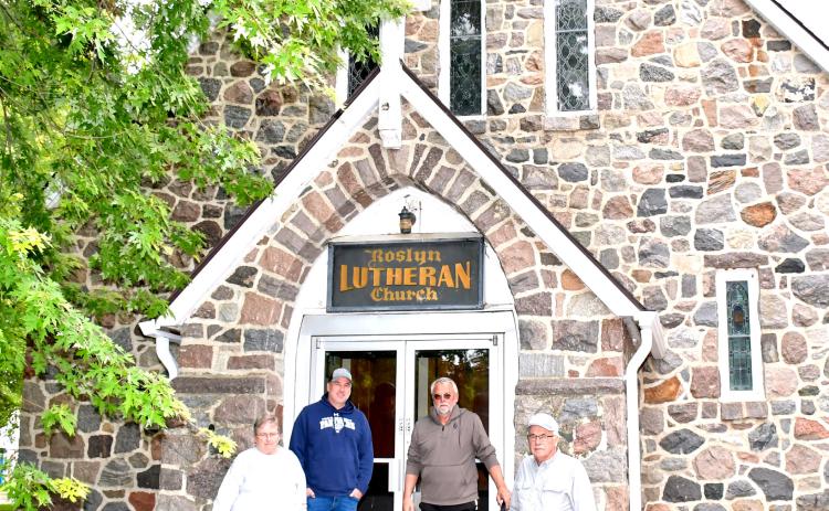 The Roslyn Lutheran Church building was placed up for sale this year, after hosting the local Lutheran community for over 80 years. For now, the building remains in the hands of the church board. Longtime members, from left: Barb Moen, Josh Wagner, Mark Hanson and Terry Wagner. Reporter &amp; Farmer | Timothy Gibson