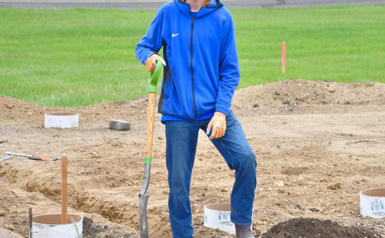 Gracen Casper with Muth Electric worked on a trench at Sigurd Anderson Airport south of Webster June 5 in conjunction with the airport fuel project. The project involves the installation of a self-serve fuel pump. Reporter &amp; Farmer | Leyton Beardslee