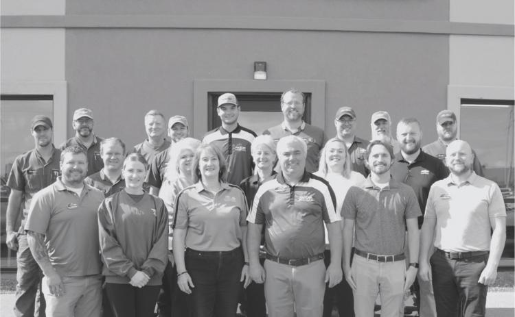 The staff and crew at Dave Hahler Automotive have been serving the Webster, Day County and surrounding area since 1978. Pictured from left in front are Jared Bloom, Truth Kleinsasser, Lisa and Loren Schoenbeck, Jordan Bauer and Jeff Franson; in the second row from left are Dalton Sichmeller, Valerie Wyffels, Shari Majeske, Katie Waddle and Shay Clemensen; in back from left are Steve Hauck, Lorin Holzerland, Dennis Huwe, Alex Couser, Dylan Carlson, Lance Waddle, JC Rudolph, Wesley Hoven and Jared Aadland.