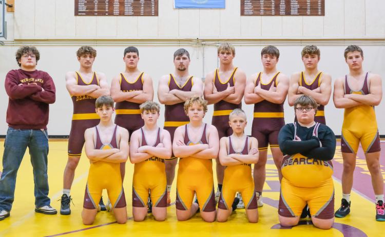 Back, from left, is Gavon Larson Haeden Jorgenson, Lennox Rumpca, Matthew Angiolelli, Gage Baumgarn, Nathan Hubsch, Tayten Kurkowski and Chase Gregerson. Front, from left, is Vance Tollifson, Harley Valley, Casen Fish, Coen Halvorson and Liam Dauwen.