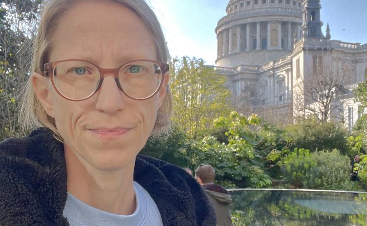 Amy Carlson, a Bristol native, stands beside the Reflection Garden at St. Paul’s Cathedral in London, England where she now resides. Reporter &amp; Farmer | subscriber snapshot
