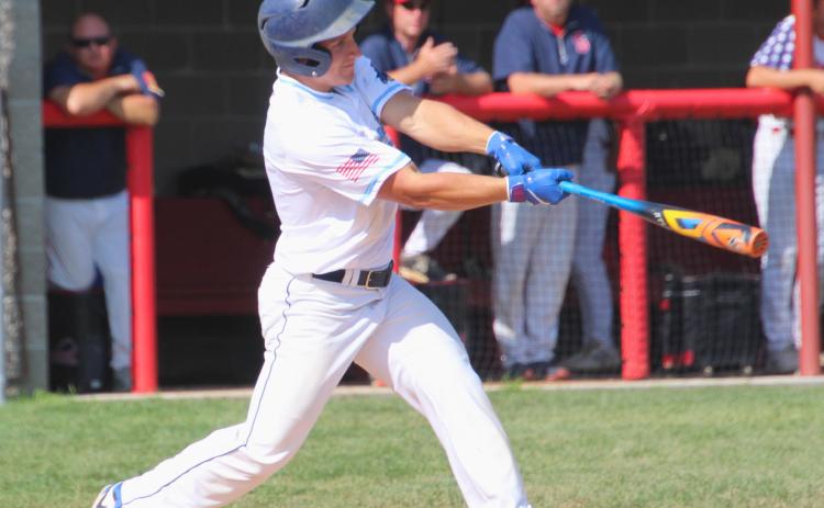 Tate Mammenga of Webster Legion Post 40 gets a hit during Webster’s 0-2 loss against Sisseton Post 50 during the South Dakota American Legion Region 1B tournament in Sisseton July 24. The loss was Webster’s second of the tournament, eliminating them and ending their season. Reporter &amp; Farmer | subscriber snapshot