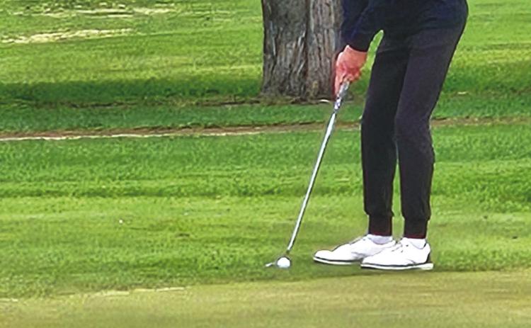 Seth Lesnar putts for a birdie on hole 18 during the region tournament at Lee Park Golf Course in Aberdeen May 18. Lesnar had his best round of his high school career: shooting one under par with a total of 70 and placed first. Reporter &amp; Farmer | Subscriber Snapshot