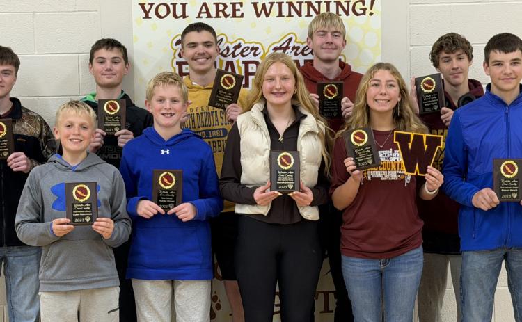 Webster Area cross country runners receive end of season team awards