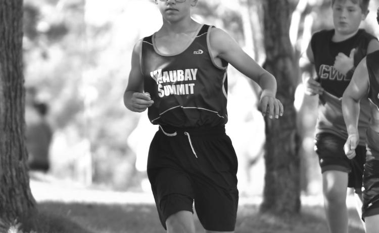 Carsyn Grebner of Waubay/Summit cross country runs the junior varsity 3k race at the Webster Area Invite on the Webster golf course Sept. 15. Grebner finished in 19th with a time of 17:04.54. Reporter &amp; Farmer | Leyton Beardslee