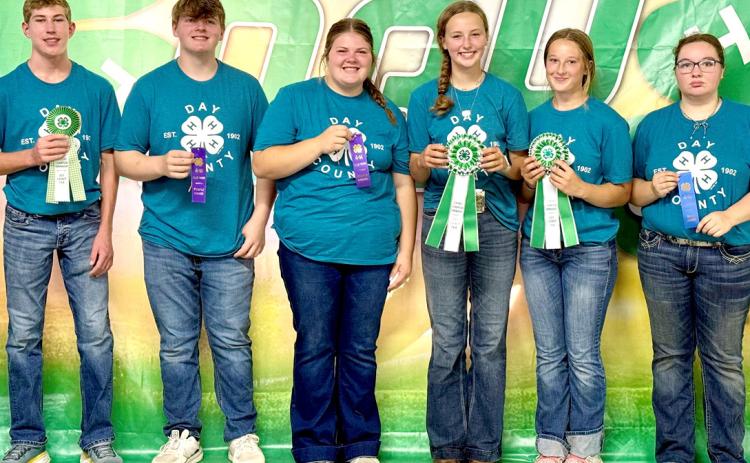 Competing in 4-H companion animal show were from left, Gabriel Gaikowski, Carson Fischer, Kelsey Fischer, Carlee Wik, Tallie Czmowski and Callie Weyh. Reporter &amp; Farmer | Subscriber snapshot