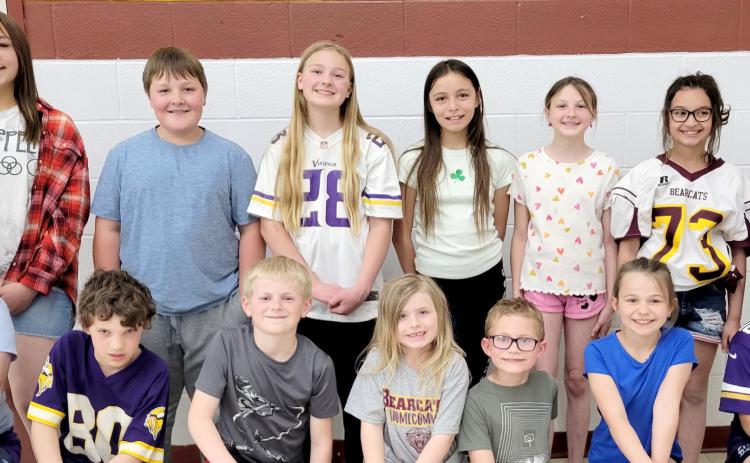 Webster Area School students achieving perfect attendance for the 2023-24 school year are, from left, front, Karley Lone, Jonathan Fosheim, Grant Sinner, Thea Sigdestad, Zane Hubsch, Ada Kuecker, Branson Bloom; back, Kailani Andrade, Corbin Snaza, Camryn Snaza, Penelope Rencountre, Parker Gaikowski, Amara Pool and Brasen Breske. Reporter &amp; Farmer | Subscriber snapshot