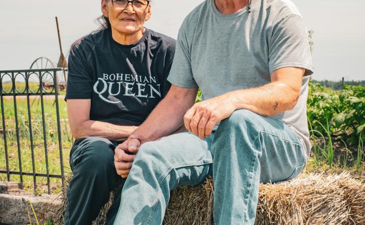 Delia and Jim Clark sit by their garden in Florence June 17. The couple has been married for 33 years and spent a portion of their life together traveling the western U.S. while living out of their 1979 Pontiac Bonneville. Reporter &amp; Farmer | Leyton Beardslee