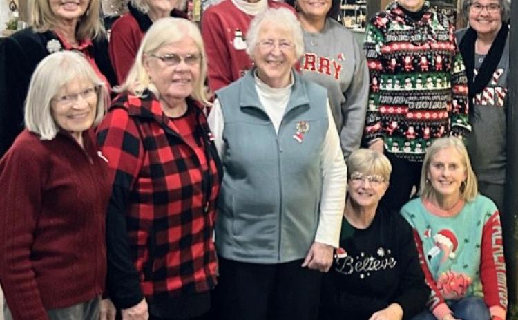 Members of the Jr. Websterian Club enjoy a holiday party. Pictured from left, top row, Connie Sawinksy, Linda Fleeger, Marilyn DeSpiegler, Becky Mahlen, Eloise Hortness and Barb Ohleen; bottom row: Margaret Trefz, Winnie Jacobs, Joyce Wiemann, Sandy Anderson and Julie Delaney. Additional club members not pictured: Kristi Baumgarn, Jill Flemmer, Cindy Wolter, Sharon Johnson, Suzanne Olawsky and Mary Bloom. Reporter &amp; Farmer | Subscriber Snapshot
