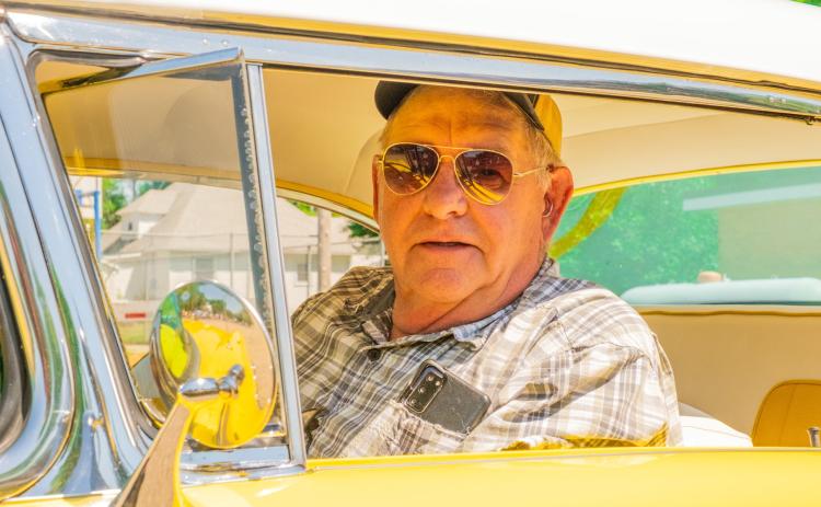 Jim Brakefield looks out of his vehicle during a car show held at Eden Days June 28. Brakefield’s ride is a 1955 Buick Riviera. Reporter &amp; Farmer | Leyton Beardslee
