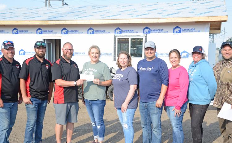 Chamber receives donation for fish cleaning station