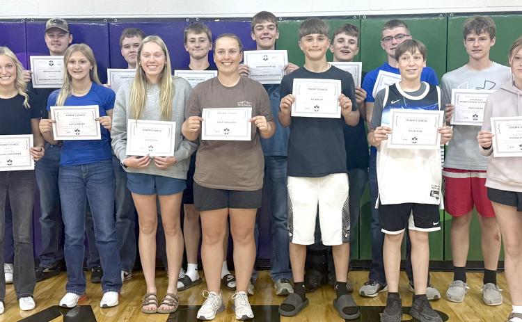 Waubay School awards