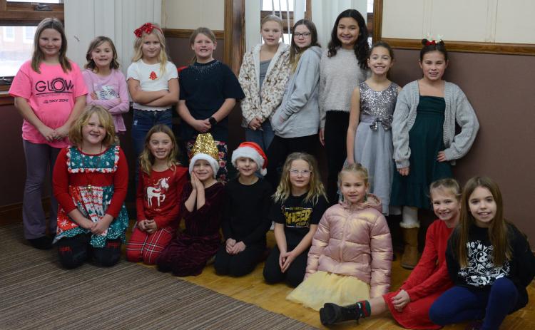Girl Scout Christmas carolers
