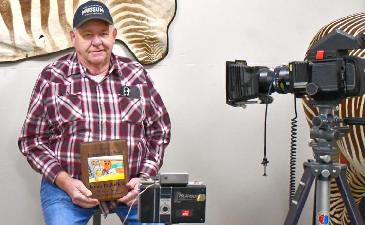 Jim Brakefield, pictured Jan. 20 in the Museum of Wildlife, Science &amp; Industry in Webster, was selected as Webster Area Chamber of Commerce’s 2025 Citizen of the Year. Currently, he serves as an Honor Guard Officer, Museum of Wildlife, Science &amp; Industry board president, Sun Dial Manor board member and a member of the Cruisin’ Classics Car Club. Reporter &amp; Farmer | Leyton Beardslee