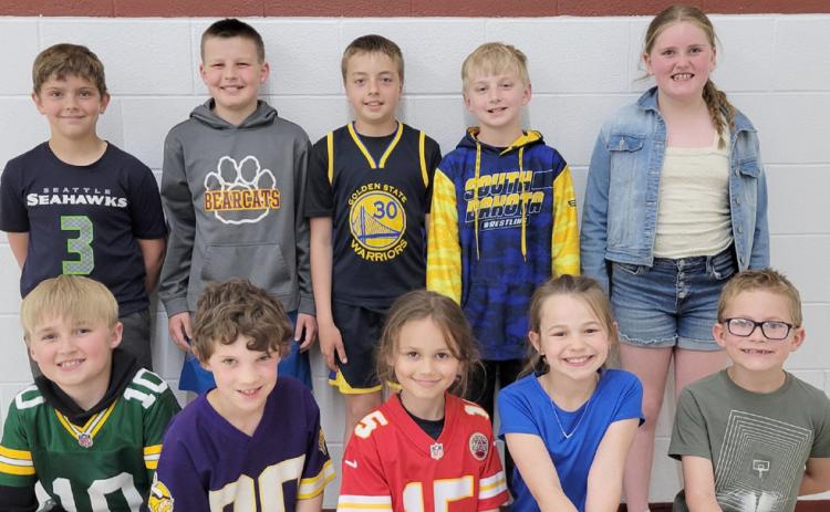 Webster Area Elementary School announced the top Accelerated Readers for the school year. First grader Edgar Hamann set a new Webster Area Elementary record for Accelerated Reader points, 1,045.9 points. Top readers from each classroom are from left, front, Barrett Bloom, Jonathan Fosheim, top overall AR point holder Hamann, Ada Kuecker, Zane Hubsch; back, Ian Mammenga, Harrison Wagner, Gunnar Lesnar, Jaxson Hansen and Harper Olson. Reporter &amp; Farmer | Subscriber snapshot