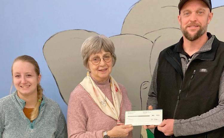 AfterSchool TLC program, Webster was recipient of an $8,000 grant from RDO. Pictured from left are After-School TLC’s new director Maria Anderson, outgoing director Carmen Damrau and Webster RDO employee Lucas Brockhaus, who applied for the grant. The donation was through the Offutt Family Foundation’s Community Builder grant program and additional funds through R.D. Offutt Company. Reporter &amp; Farmer | Subscriber snapshot