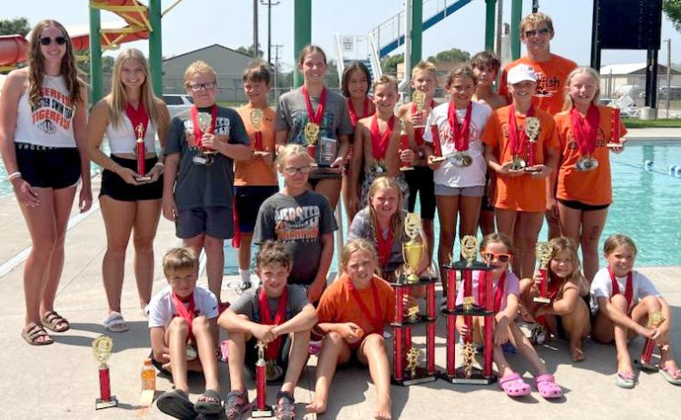 Webster swim team seasonal state championship meet results